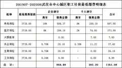 普及贴：代缴武汉社保多少钱？