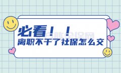 离职了不干社保怎么交？你可以这样做！