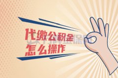 <b>代缴公积金怎么操作？为大家详细解答！</b>