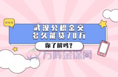 武汉公积金交多久能贷70万？这种方案你知道吗？