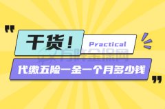 个人在武汉代缴五险一金一个月多少钱？