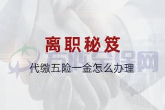 代缴五险一金怎么办理？找靠谱的代缴公司