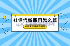 在方阵金保网，社保代缴费用怎么算？