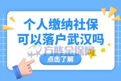 个人缴纳社保可以落户武汉吗？怎么操作？