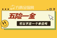 五险一金可以不在一个单位吗，可以贷款吗？