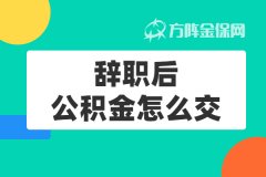 辞职后公积金怎么交才能不断缴？