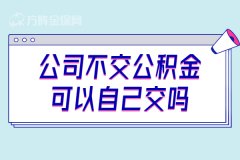 想在武汉买房，公积金自己可以交吗？