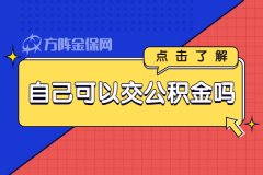 可以自己交公积金吗？小编为您解答