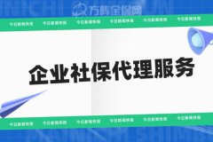 企业社保代理服务，企业应该按这种标准找